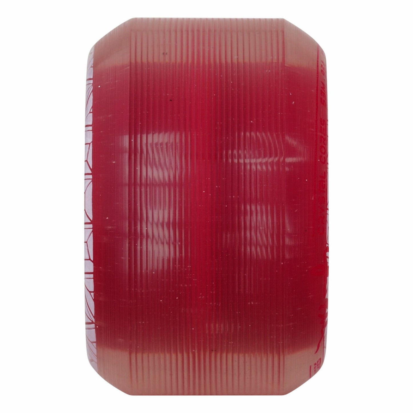 Ricta Wheels 53mm 95a Shanahan Crystal Cores Clear Metallic Red Skateboard Wheels