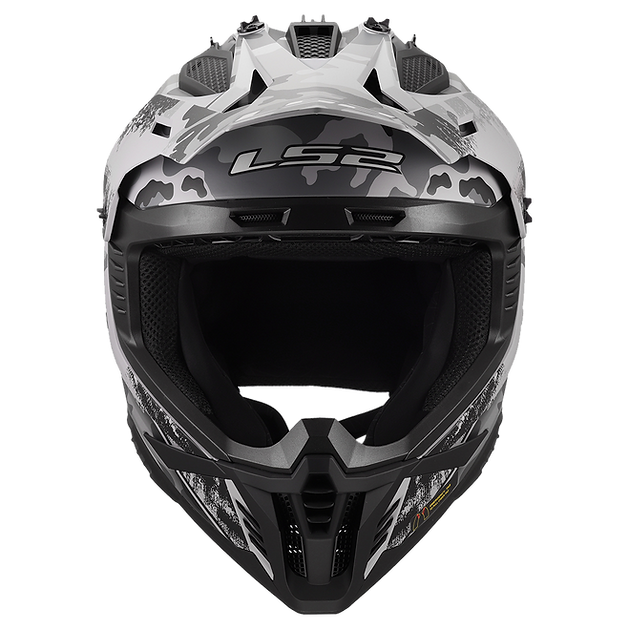 LS2 Gate II Carbine Full Face MX Motorcyle Helmet Matte Tonal Gray Black