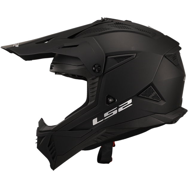 LS2 Gate II Solid Full Face MX Motorcyle Helmet Matte Black