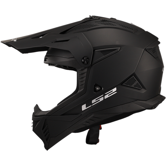 LS2 Gate II Solid Full Face MX Motorcyle Helmet Matte Black