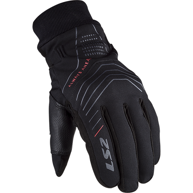 LS2 Civis Men's Touring Gloves, Black