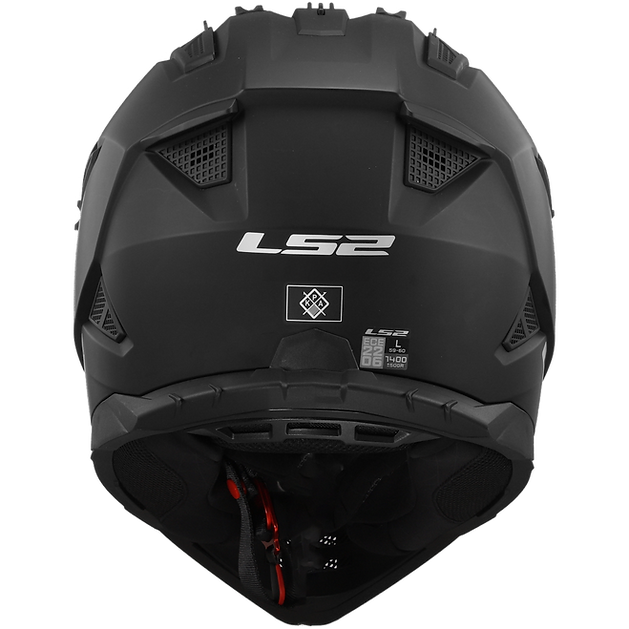 LS2 Gate II Solid Full Face MX Motorcyle Helmet Matte Black
