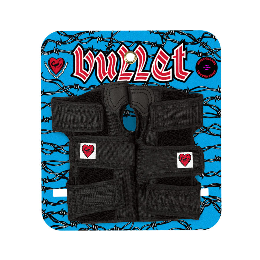 Bullet Adult Black Skateboarding Wrist Guards