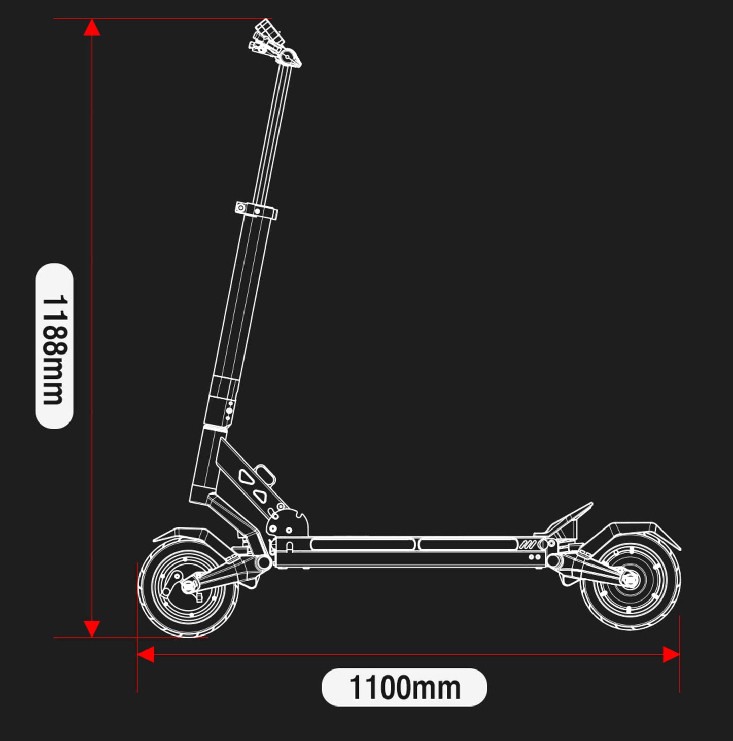 MiniWalker Tiger 8 Pro Dual Motor Electric Scooter