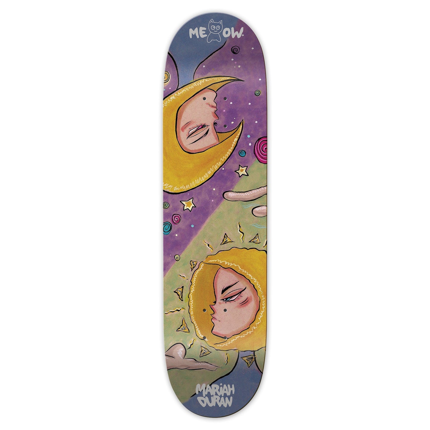 Meow Skateboards Mariah Duran Cosmic Skateboard Deck 7.75x31.875