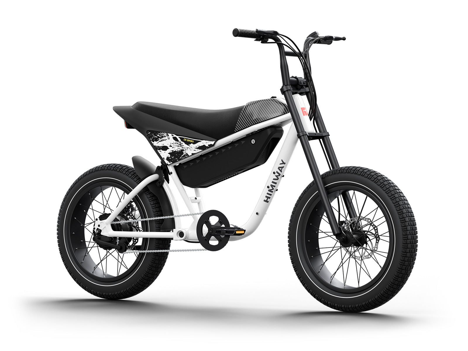 Himiway C5 Sport 750W Moto Style Electric Bike White