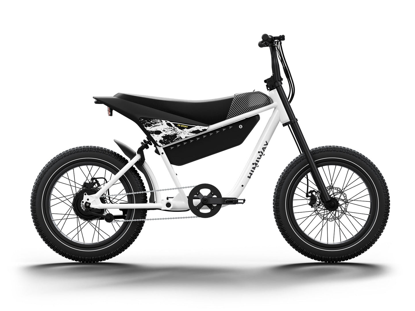 Himiway C5 Sport 750W Moto Style Electric Bike White