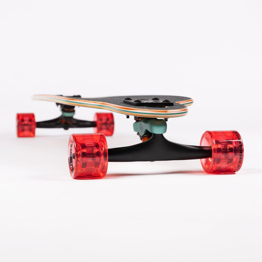 Sector 9 9erMini Fractal Orange Drop Through Longboard Complete