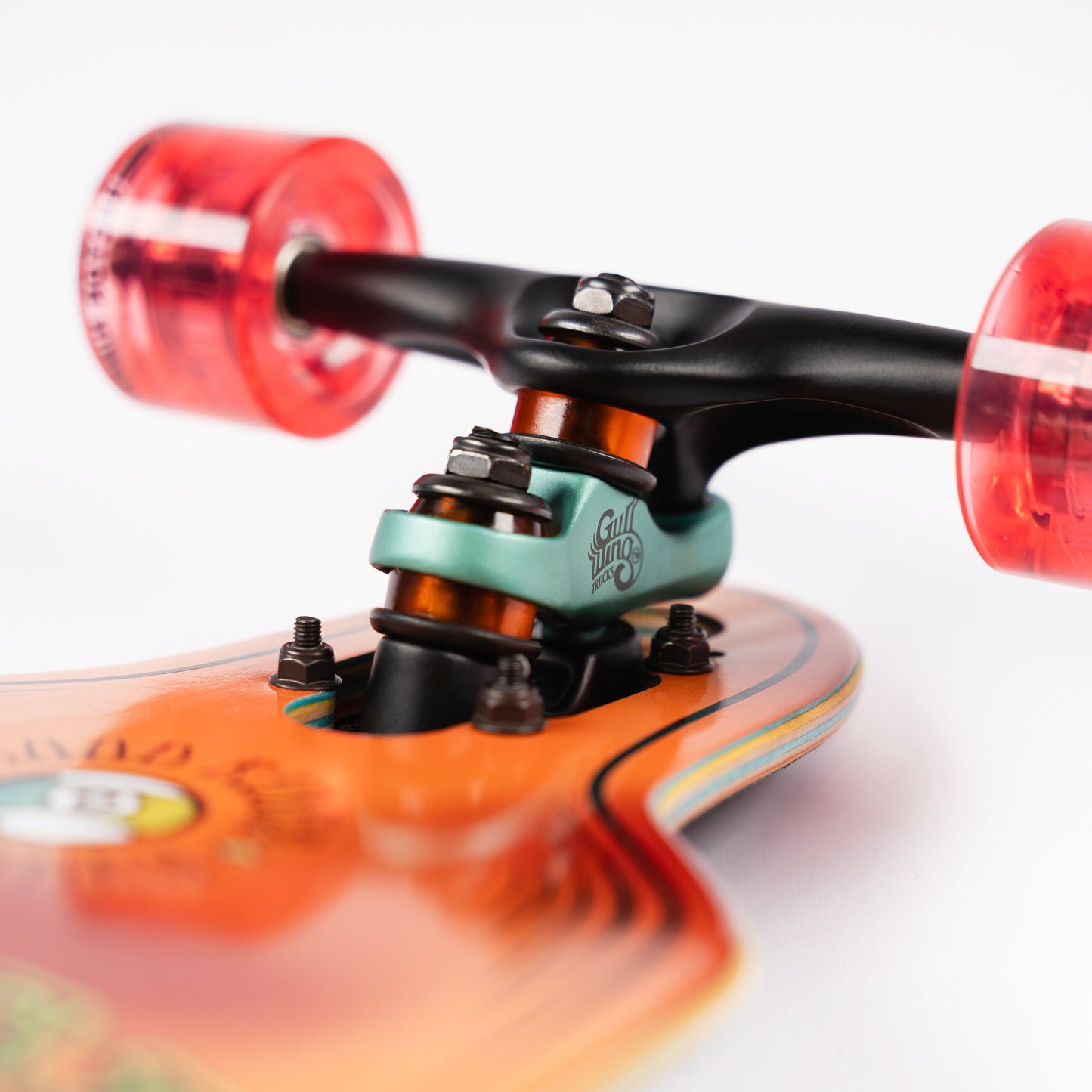 Sector 9 9erMini Fractal Orange Drop Through Longboard Complete