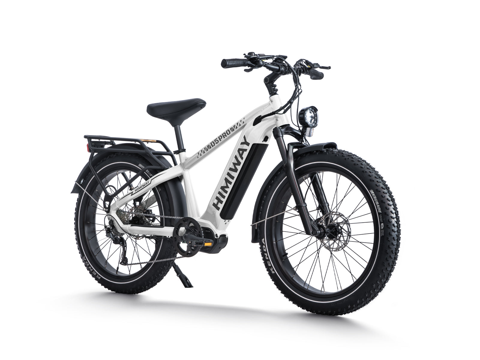 Himiway D5 Pro Stepover 500W Middrive Fat Tire All-Terrain Long Range E-Bike White