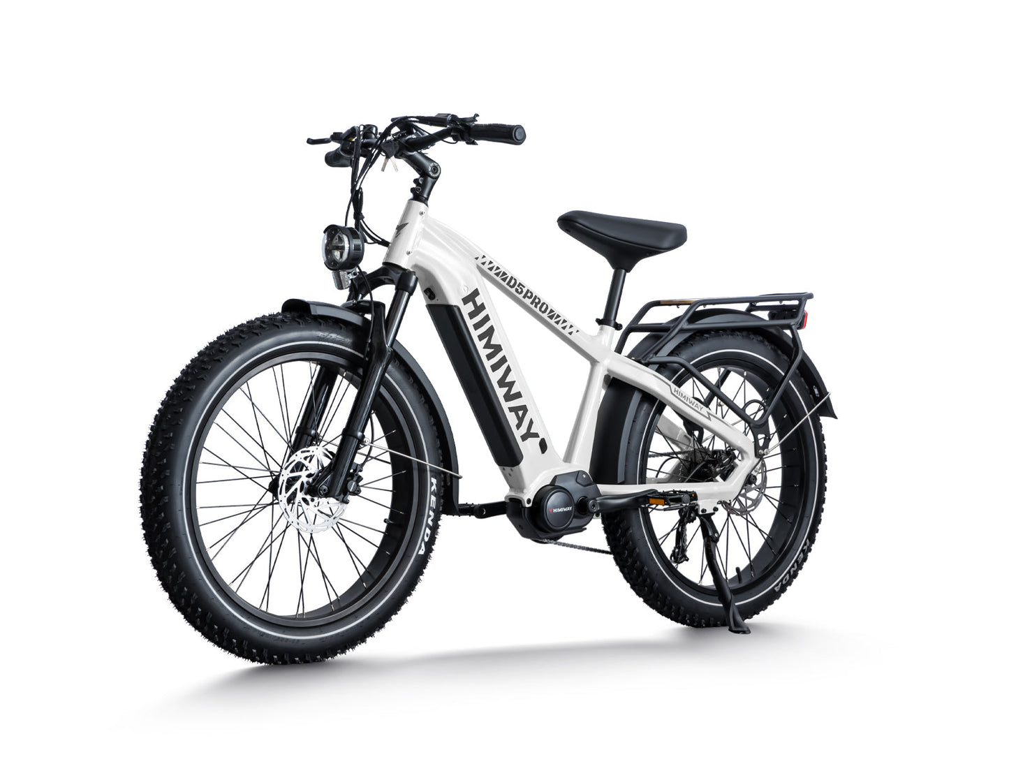 Himiway D5 Pro Stepover 500W Middrive Fat Tire All-Terrain Long Range E-Bike White