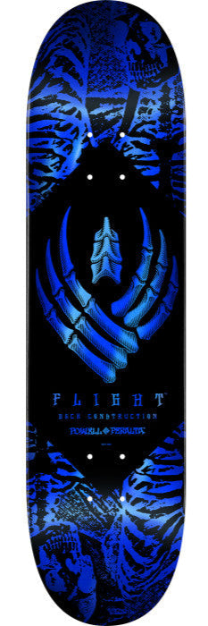 Powell Peralta Skeleton Blue Foil Flight 8.75in x 32.33in Skateboard Deck