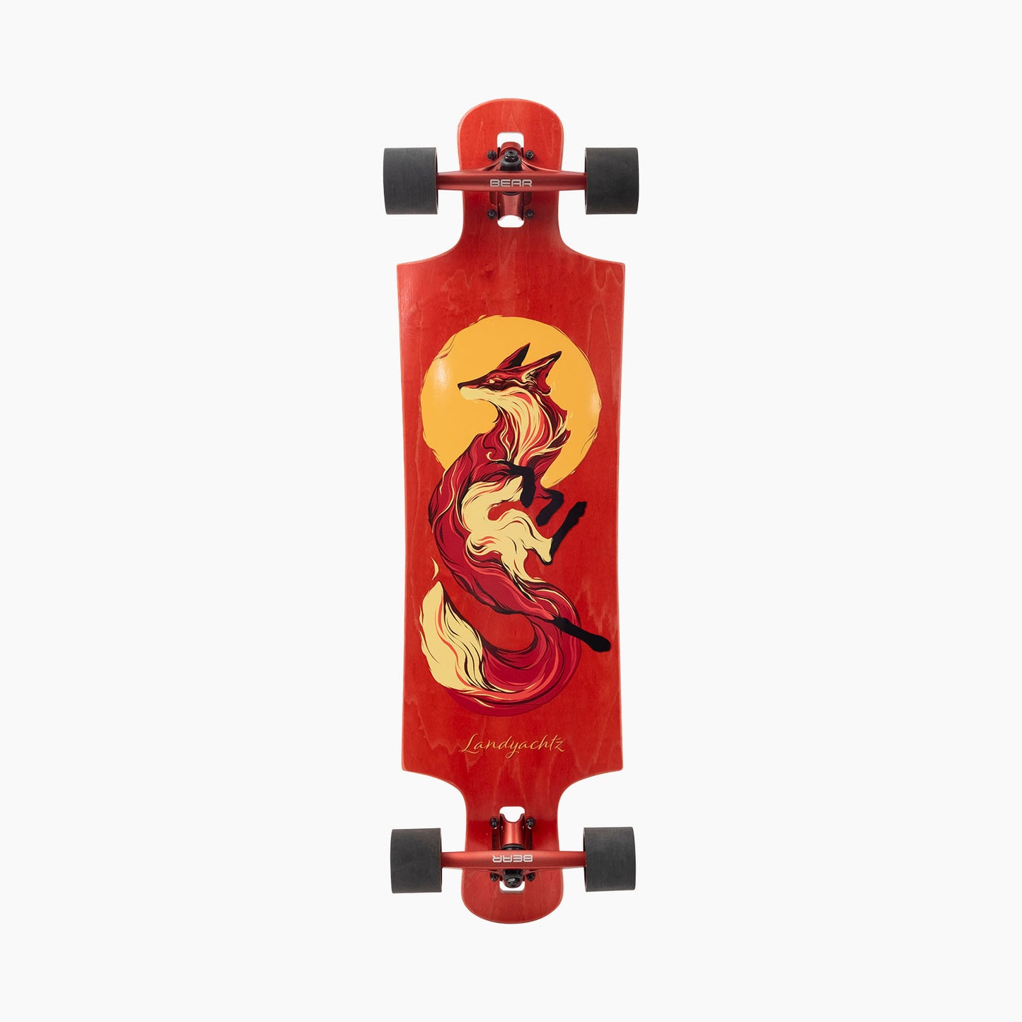Landyachtz Drop Hammer Sun Fox Drop Thru Longboard Complete