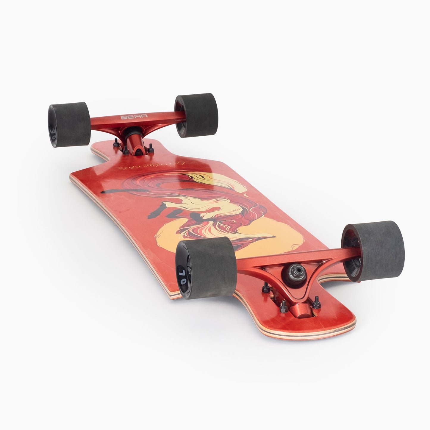 Landyachtz Drop Hammer Sun Fox Drop Thru Longboard Complete