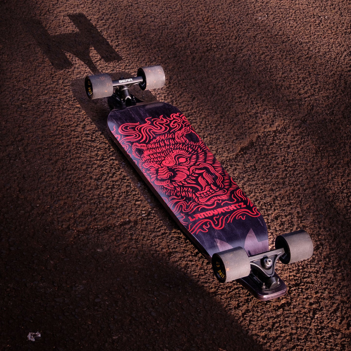 Landyachtz Evo 40 Bear Drop Down Freeride Longboard Complete