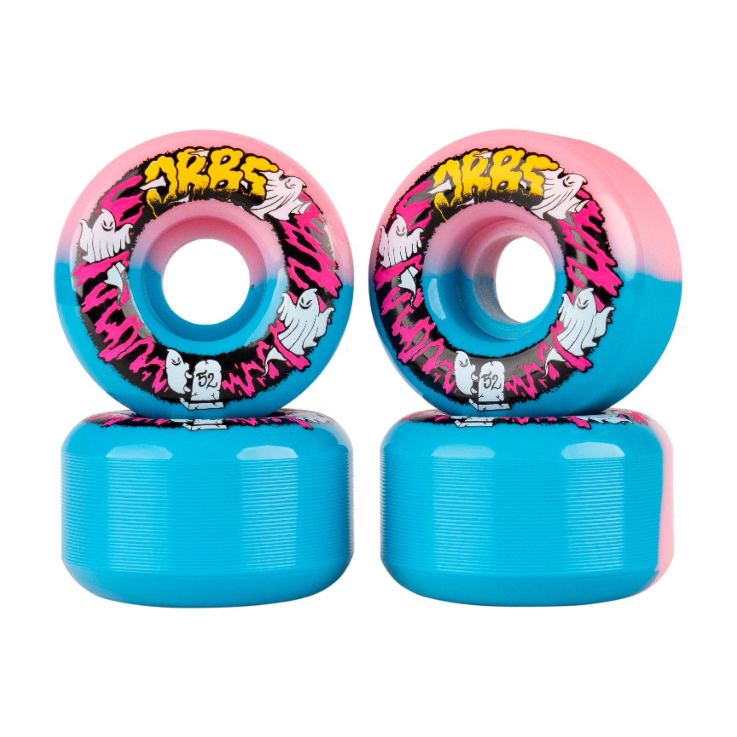 Orbs Apparitions Splits - Pink/Blue - 52mm 99a Skateboard Wheels