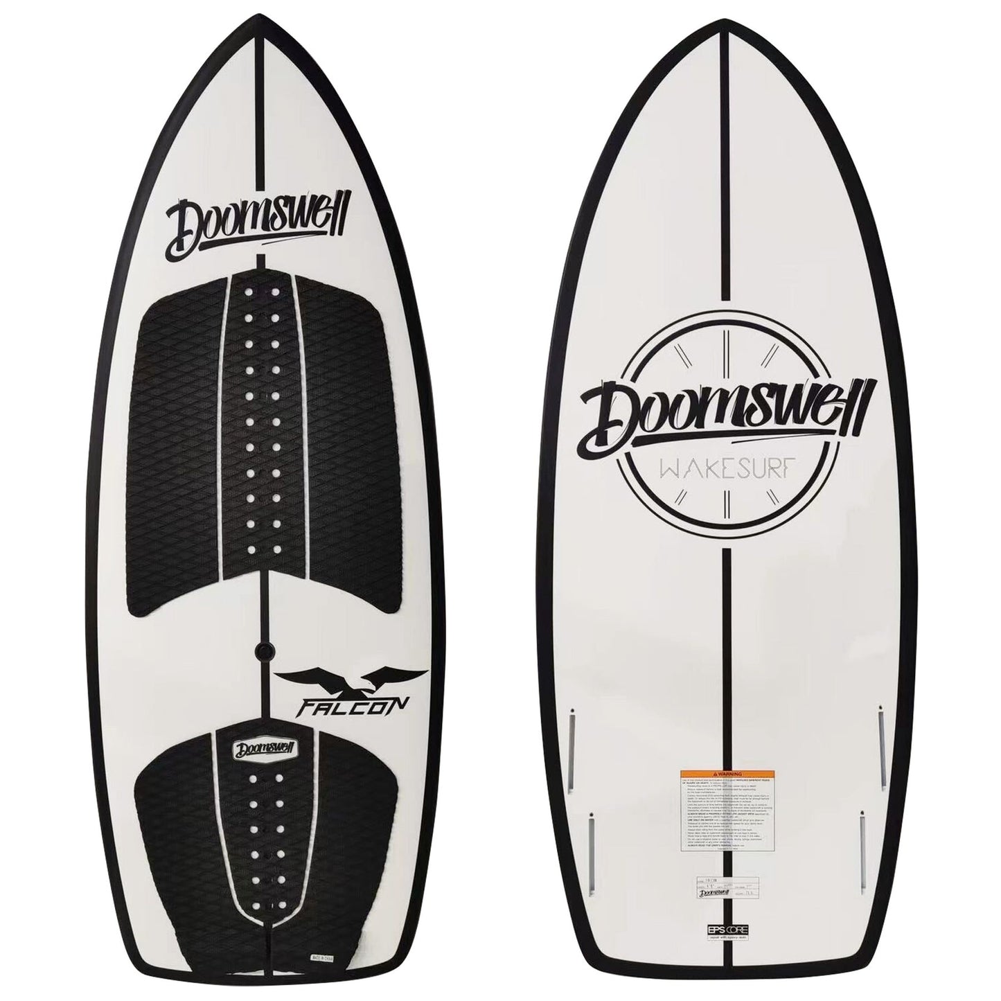 Doomswell Falcon - Trace - White - Wakesurf Board
