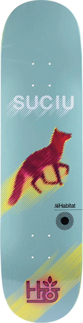 Habitat Mark Suciu Speed Test Twin Tail 8.37in x 32.25in Skateboard Deck