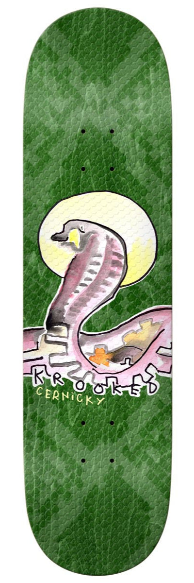 Krooked Eddie Cernicky Snake 8.62in x 32.56in Skateboard Deck