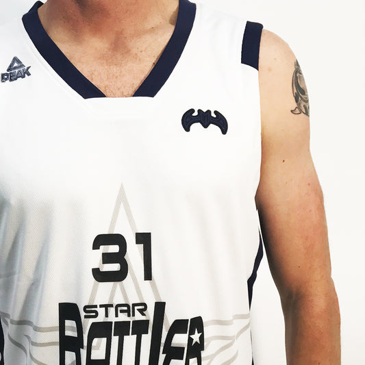 Peak Men's 31 Star Shane Battier Match Basketball Jersey White