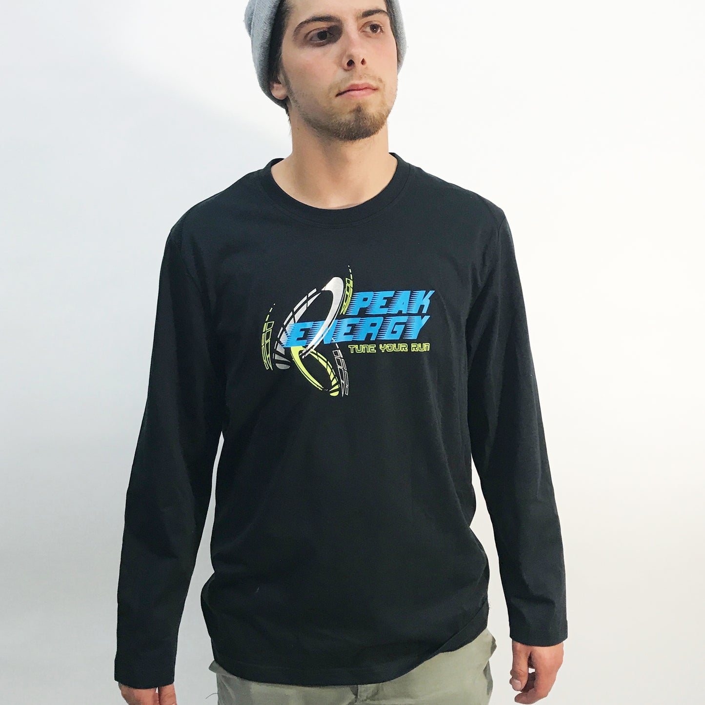 Peak Men's Peak Energy Tune Your Run Long Sleeve Tee Black