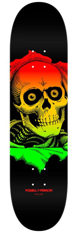 Powell Peralta Ripper Rasta Fade 8.5in x 32.08in Skateboard Deck