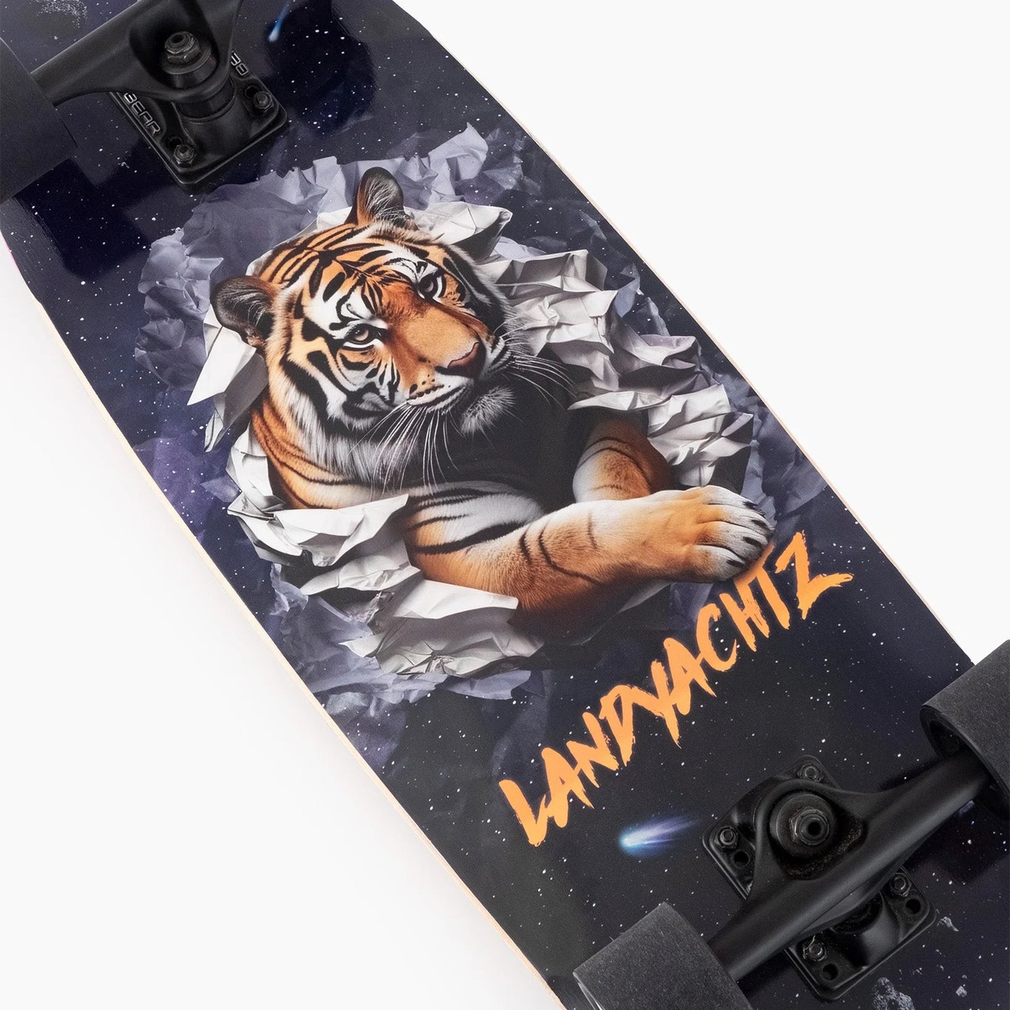 Landyachtz Tugboat Space Tiger Cruiser Longboard Complete