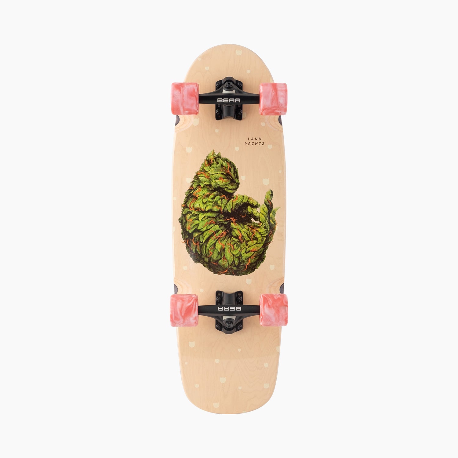 Landyachtz Tugboat Meowijuana Ultra Carve Cruiser Longboard Complete