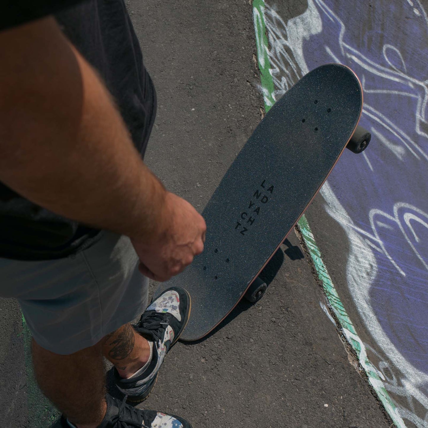 Landyachtz Tugboat Purple Snek Cruiser Longboard Complete