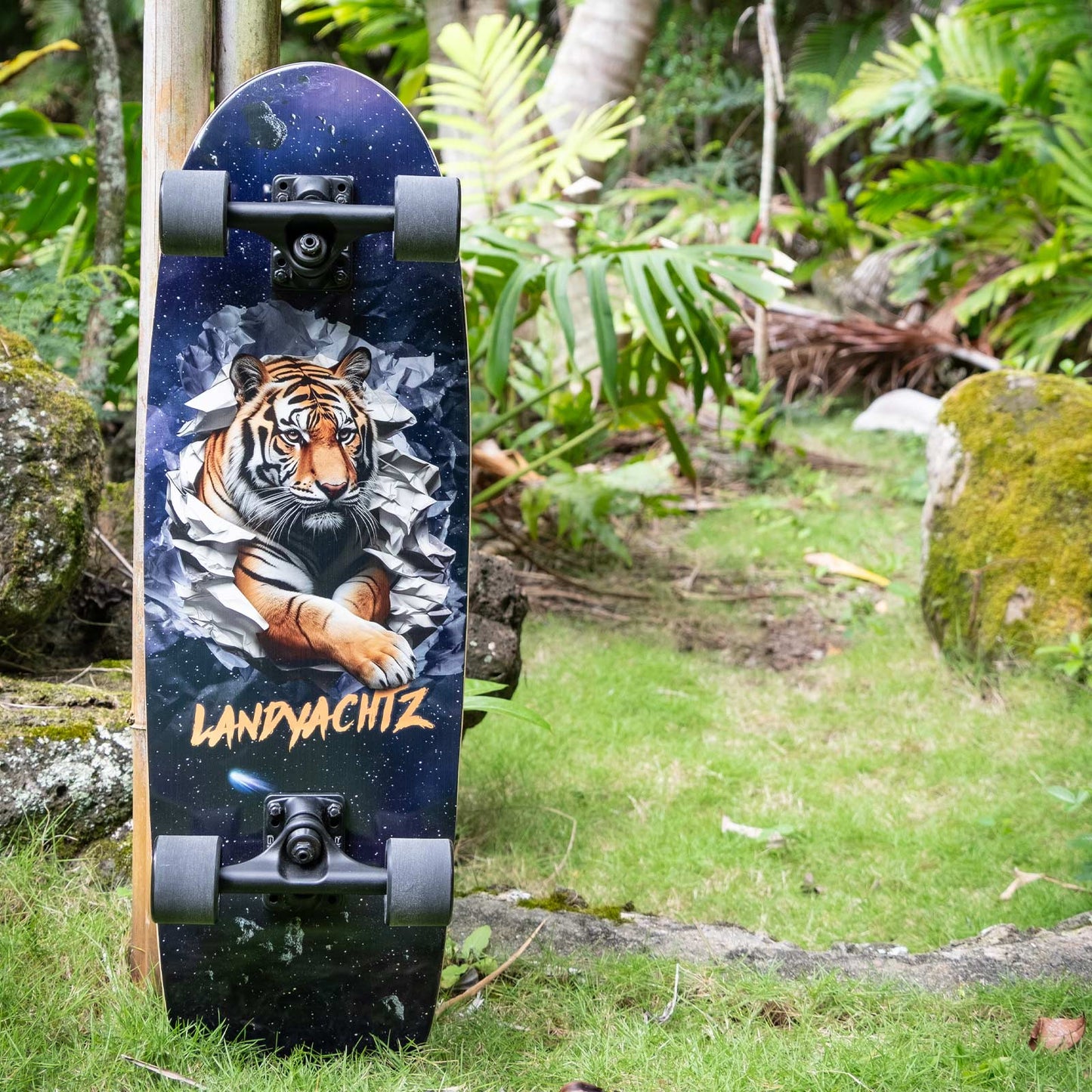 Landyachtz Tugboat Space Tiger Cruiser Longboard Complete