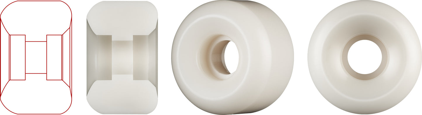 Powell Peralta 54mm x 34mm 88a Nano Rats Dragon Formula V6 Wide Cut Skateboard Wheels
