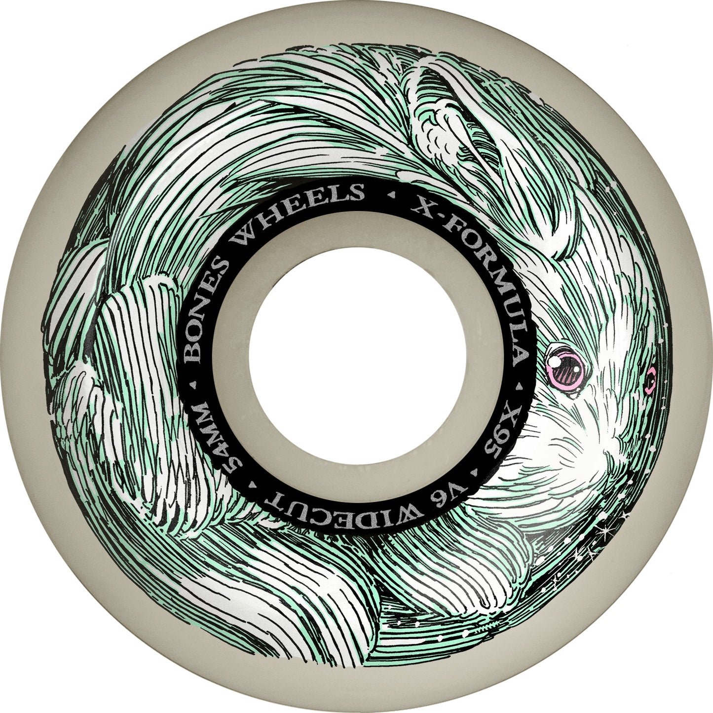 Bones X-Formula Money Bunny V6 Wide-Cut 54mm 95a Skate Wheels