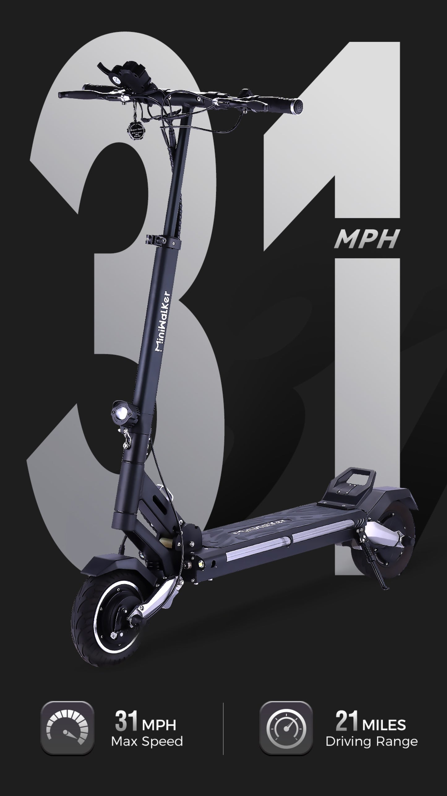 MiniWalker Tiger 8 Pro Dual Motor Electric Scooter