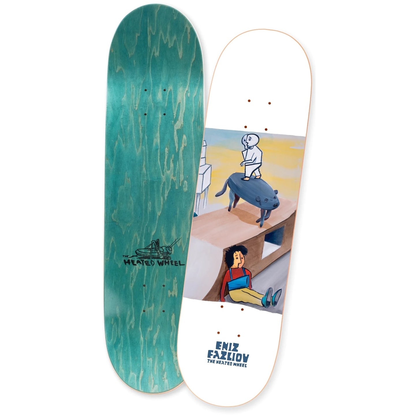 The Heated Wheel Eniz Fazliov Ragdoll 8.25in x 31.9in Skateboard Deck