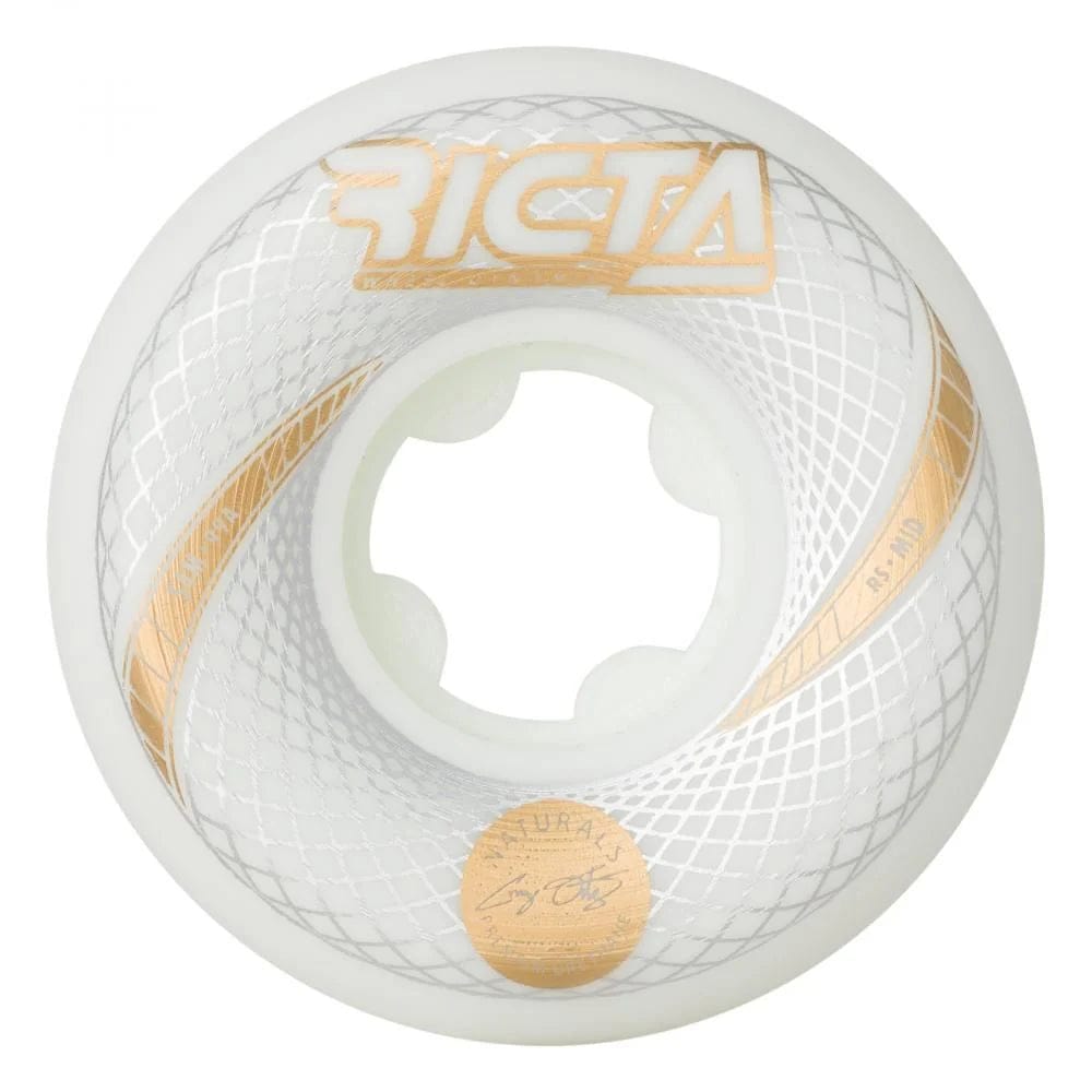 Ricta Wheels 54mm 99a Ortiz Vortex Naturals White Mid Skate Wheels