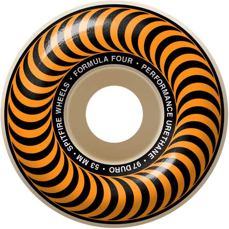 Spitfire Formula Four Classic 53mm 97D Orange Skateboard Wheels