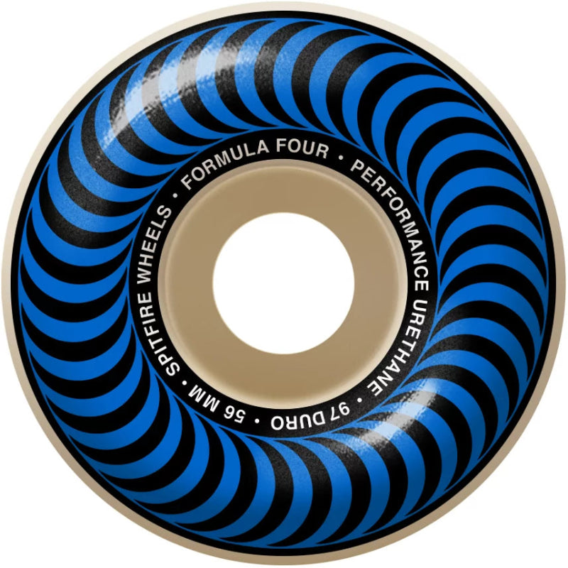 Spitfire Formula Four Classic 56mm 97D Blue Skateboard Wheels