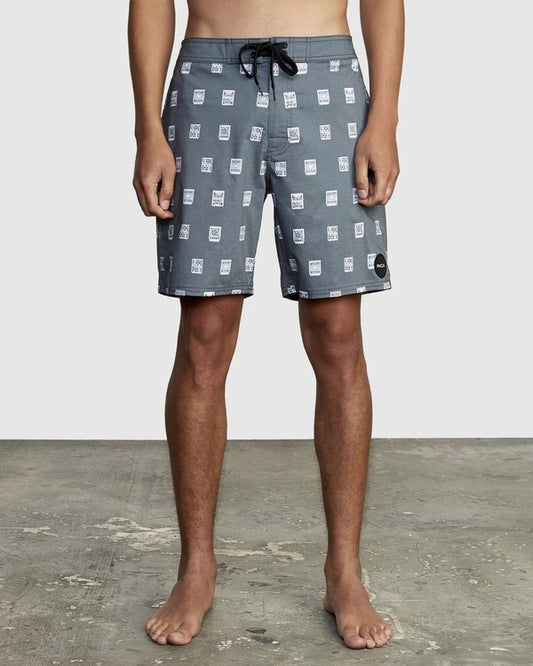 RVCA Men's Hot Fudge 18" Swimsuit Trunk Black