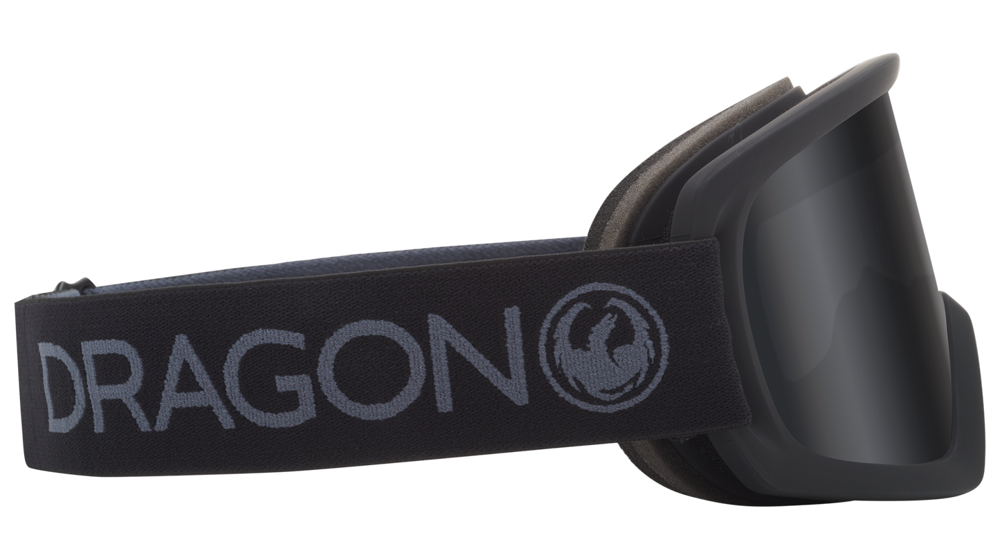 Dragon D1 OTG Over the Glasses Ski Snowboard Goggles Blackout Blackout Lens Band Side 2