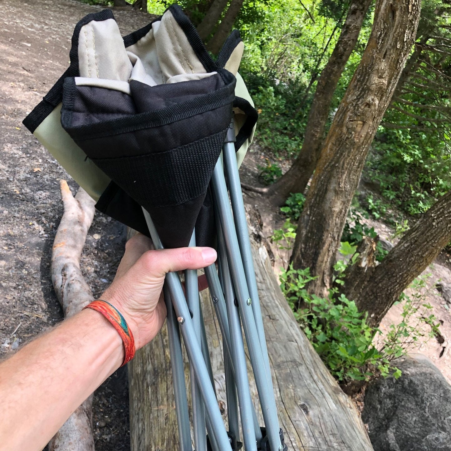 Small lightweight packable Camp Stool Wolftraders Lil'Wolf