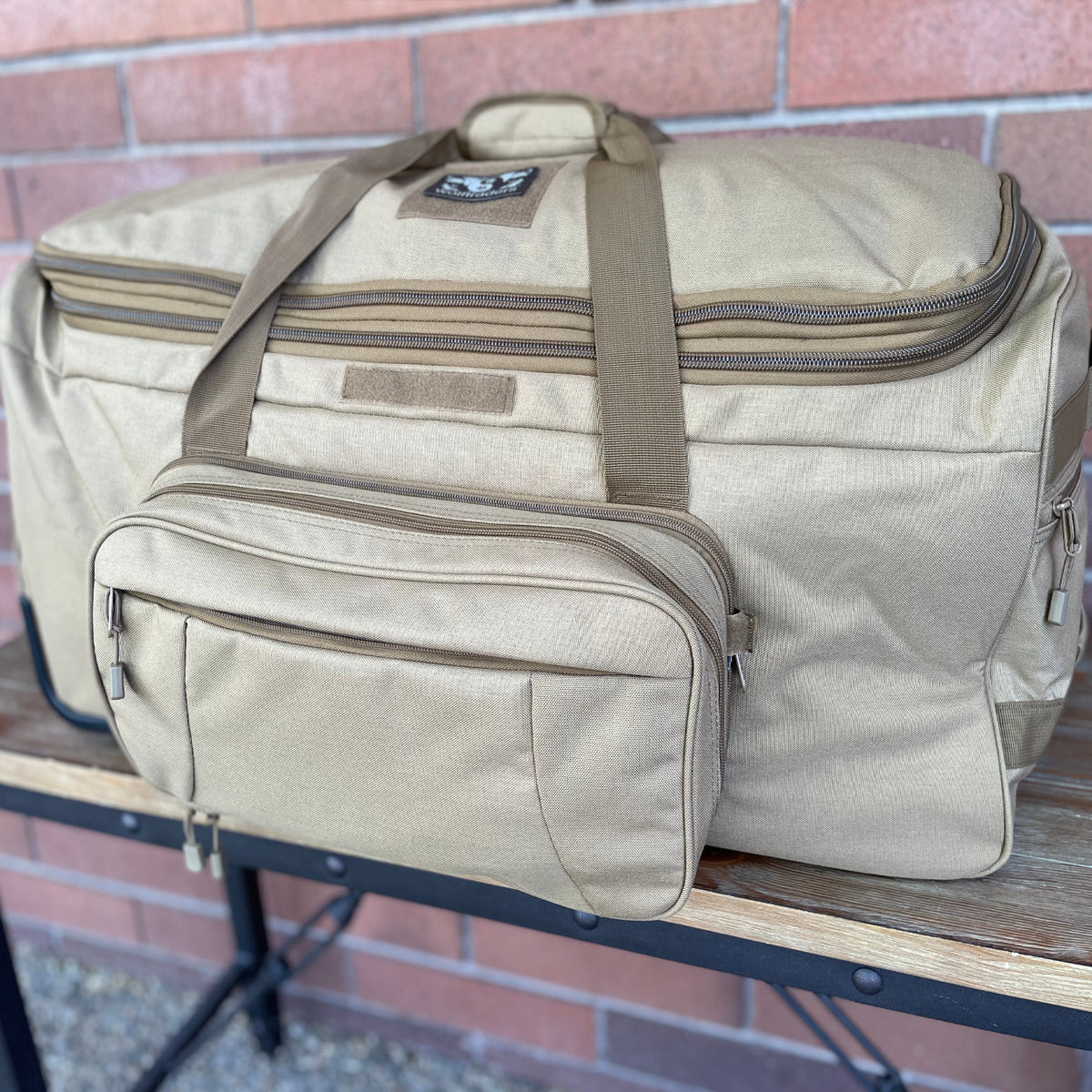 Wolftraders AlphaRoller Wheeled Deployment Luggage Bag Coyote Tan Brown Main
