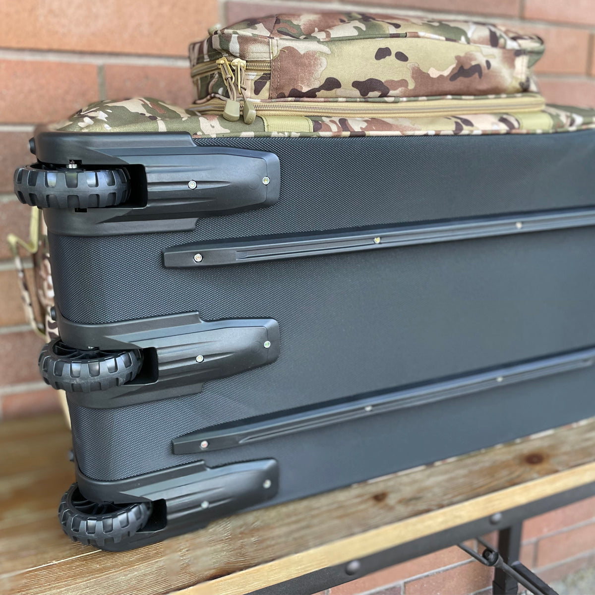 Wolftraders AlphaRoller Wheeled Deployment Luggage Bag OCP Wheels and Tracks
