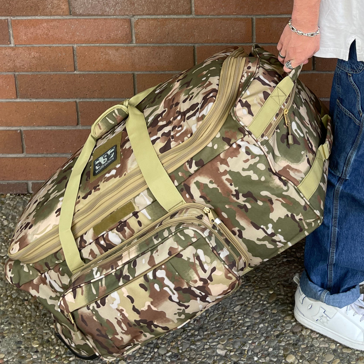Wolftraders AlphaRoller Wheeled Deployment Luggage Bag OCP Rolling