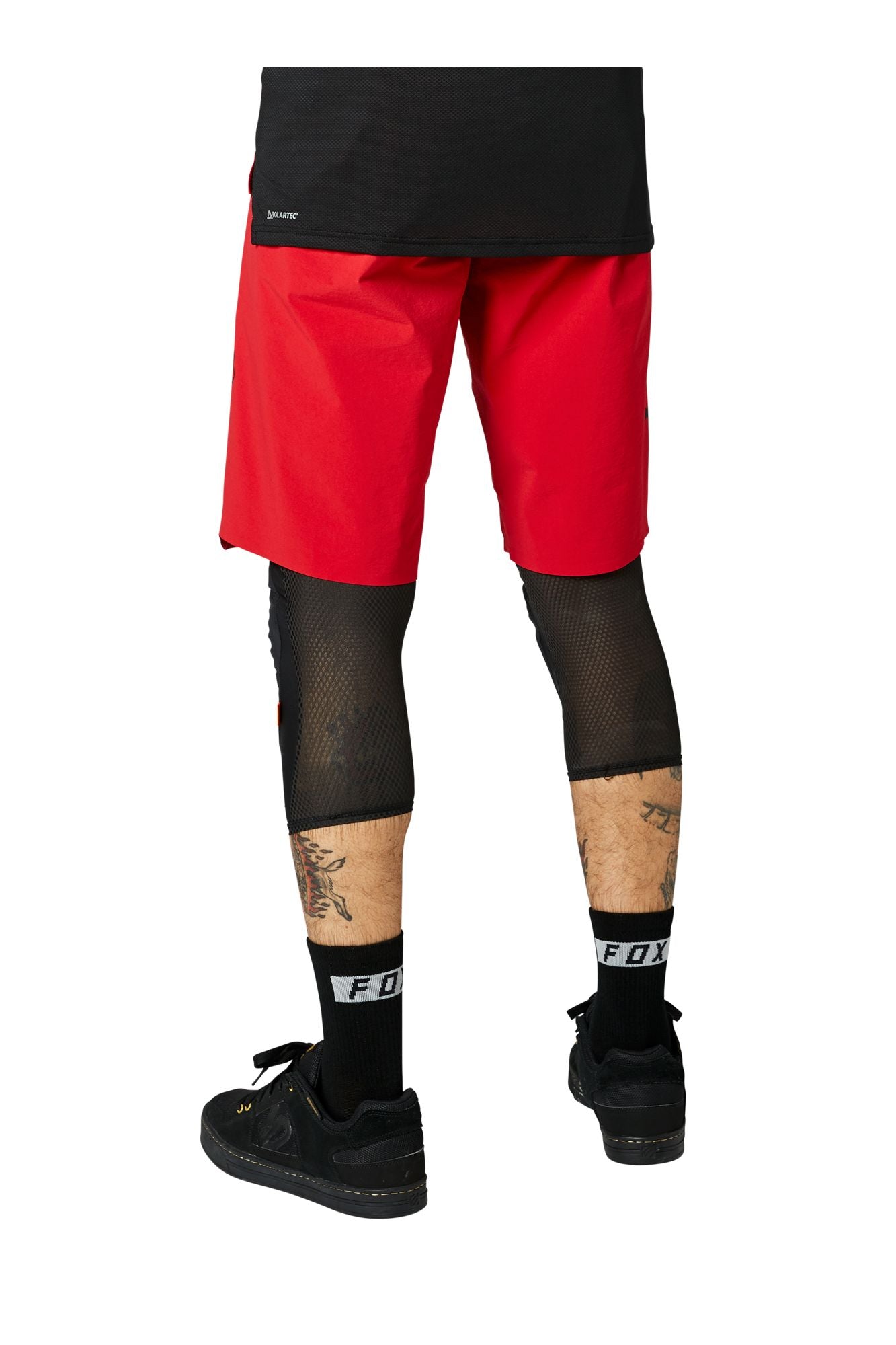 Fox Racing MTB Mens Flexair Short Mountain Bike Short no liner chili red rear