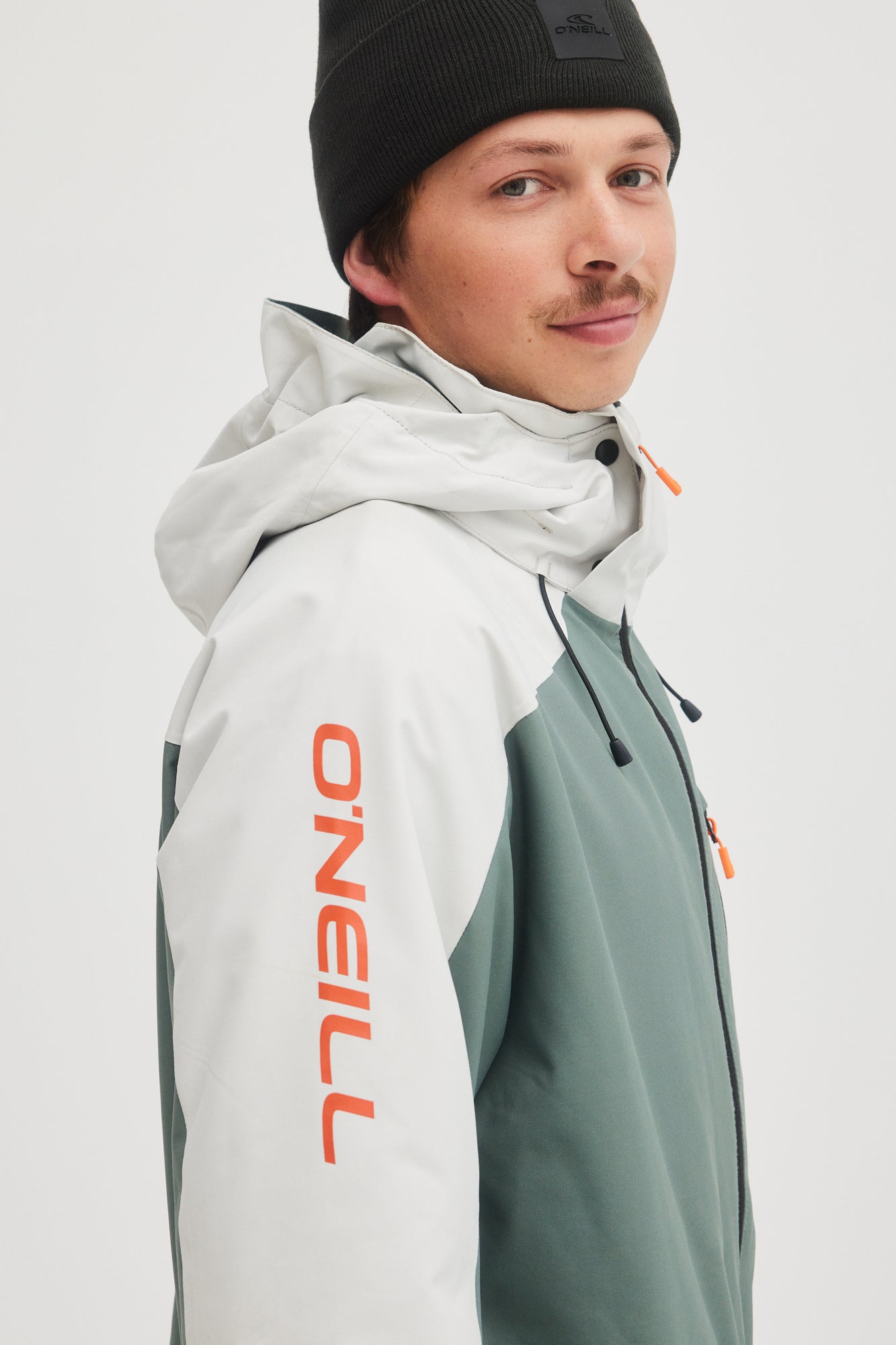 Oneill Mens Guys Mans Diabase Jacket 10K Waterproof Ski and Snowboard Winter Coat Balsam Green Color Block Side 2