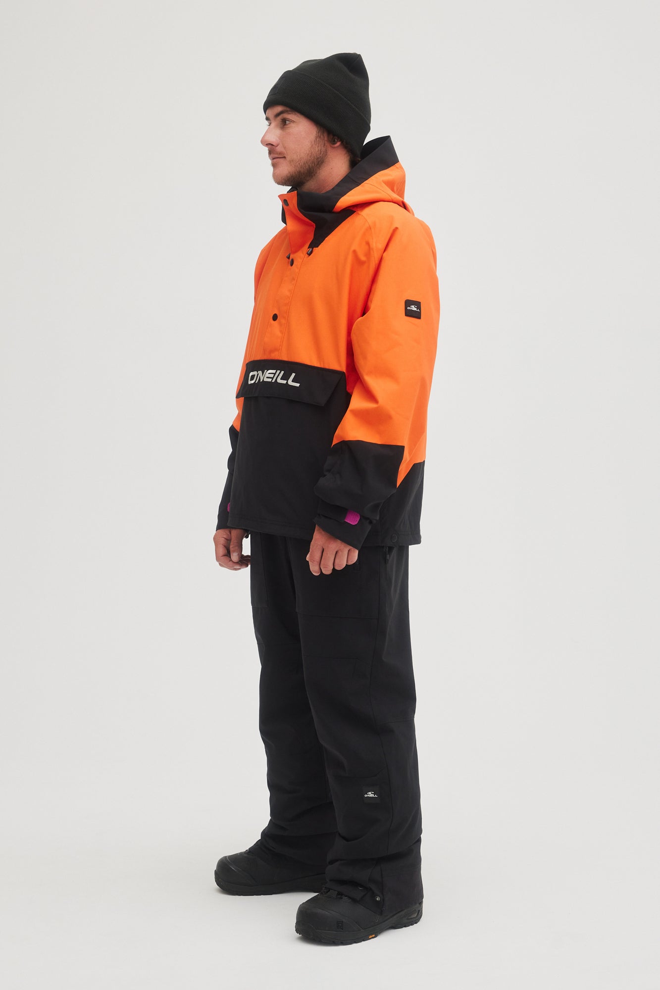 oneill mens guys mans shred bib 20k waterproof ski snowboard pants black out side