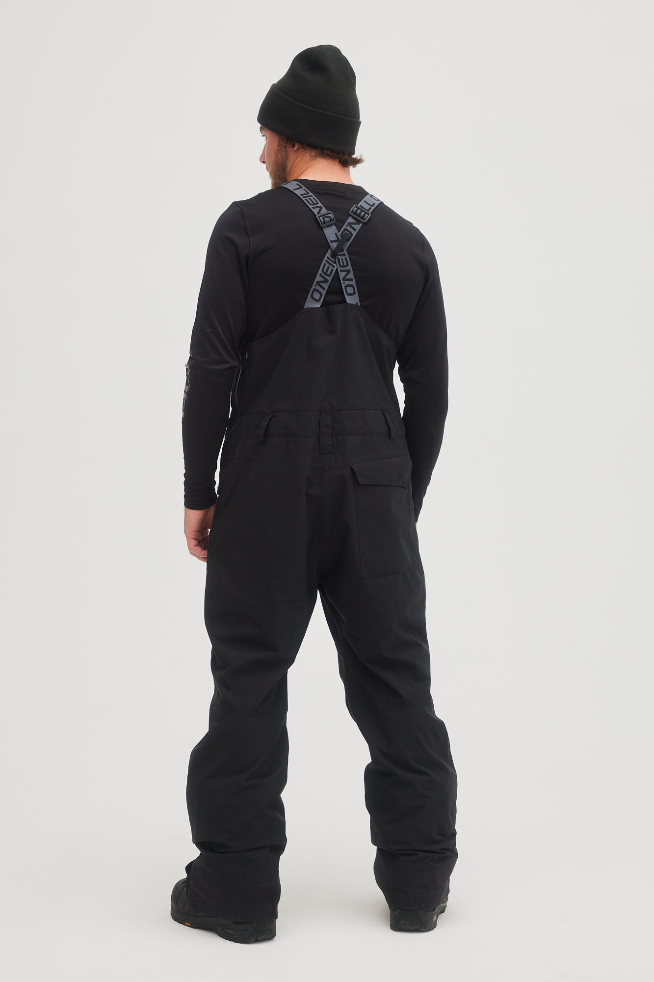 oneill mens guys mans shred bib 20k waterproof ski snowboard pants black out back straps