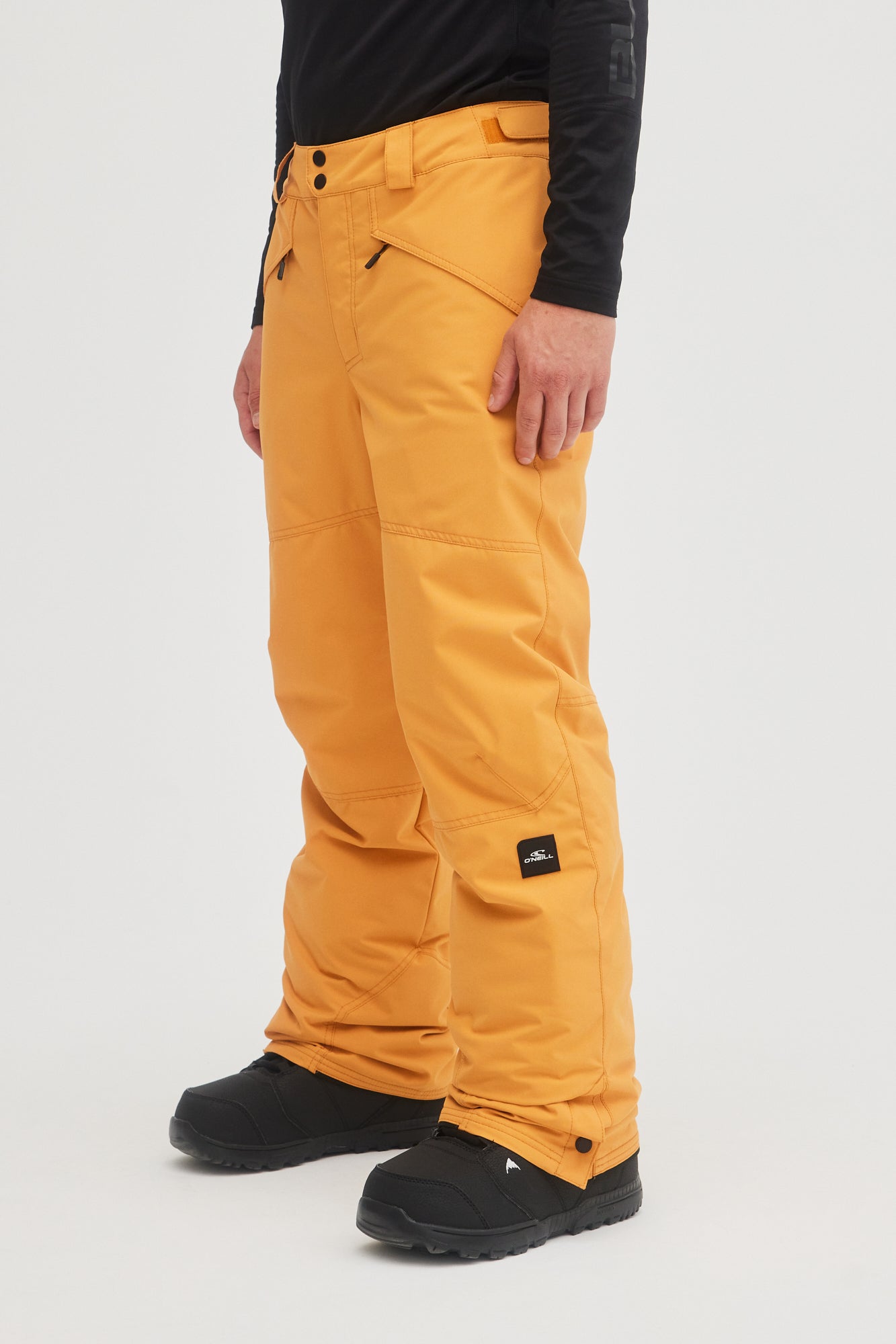 oneill mens mans guys hammer insulated pant 10k waterproof ski snowboard winter pants nugget gold yellow side