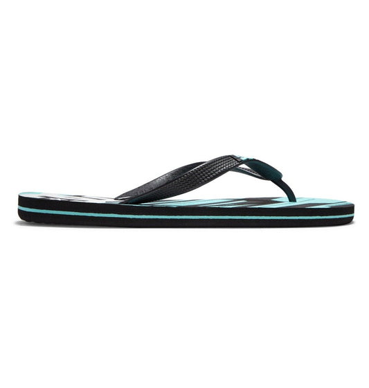 DC Spray Flip Flops Battleship Dark Teal Side