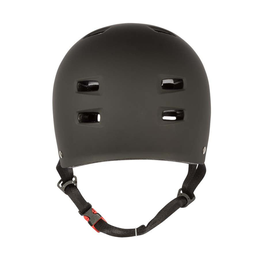 Bullet Safety Gear Deluxe Skateboarding Longboarding Helmet Black Back